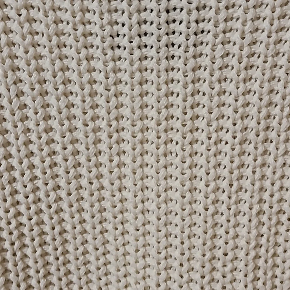 Aerie Chunky Cable Knit Lace Up Cream Sweater - Picture 6 of 7